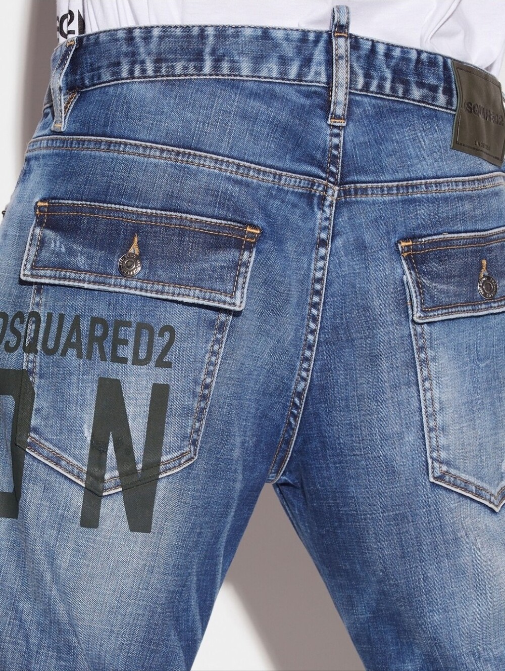DSQUARED2 Be Icon Classic Army Wash Sailor Jeans Size 50/L/US 34